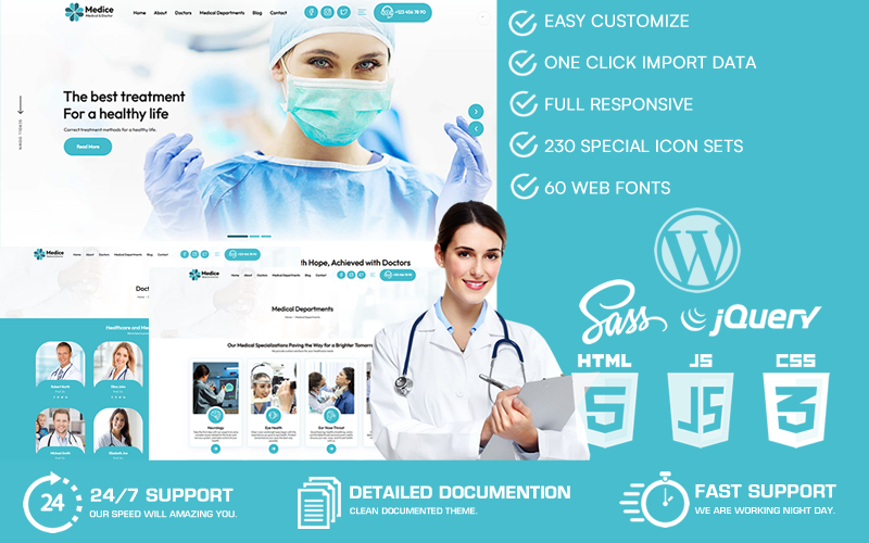 Medice - Tema de WordPress para médicos y doctores