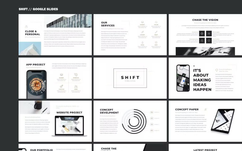 Shift - Plantilla de Keynote simple