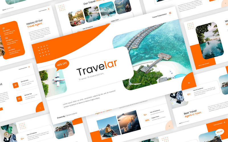 Travelar - Seyahat Google Slaytlar Şablonu