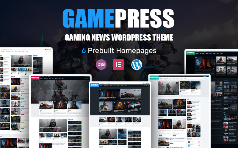 GamePress - Herní novinky Téma WordPress