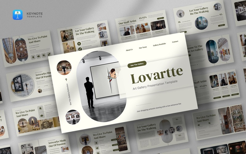 Lovartte – Keynote-Vorlage für die Kunstgalerie