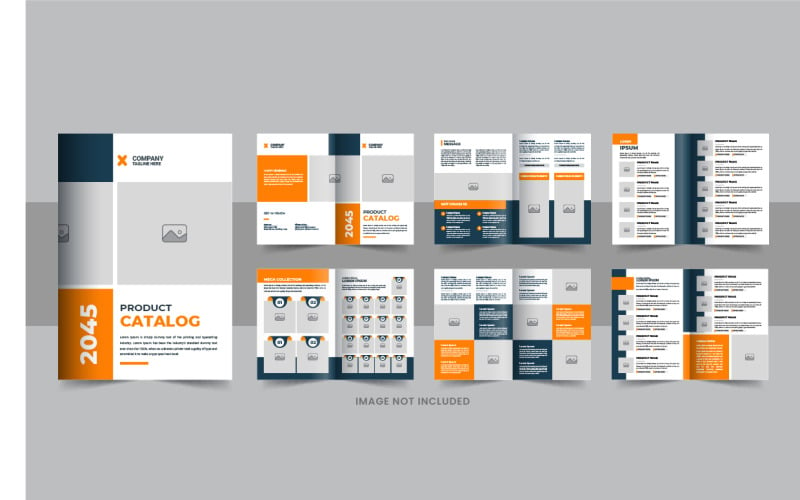 Modello di layout del catalogo prodotti, design moderno del catalogo