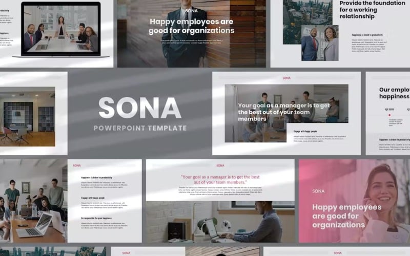 Sona -最小的Powerpoint模板