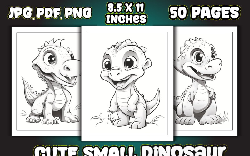 Cute Small Dinosaur Coloring Pages