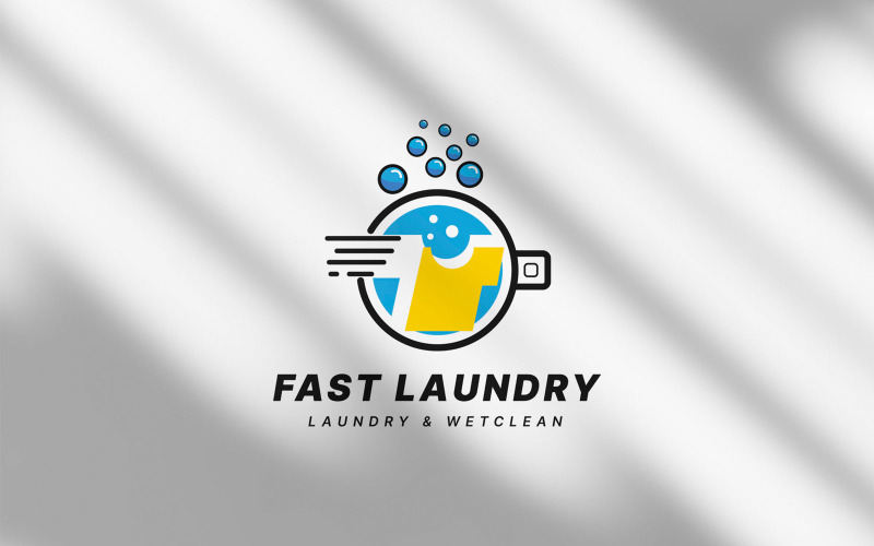 洗衣标志和带有气泡的洗衣机- LGV10