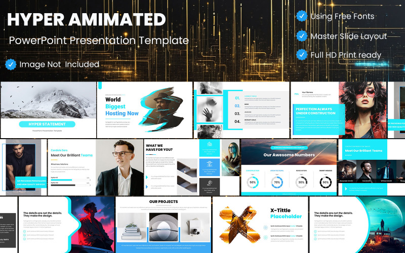 Hyper Animated Quick PowerPoint Presentation Template