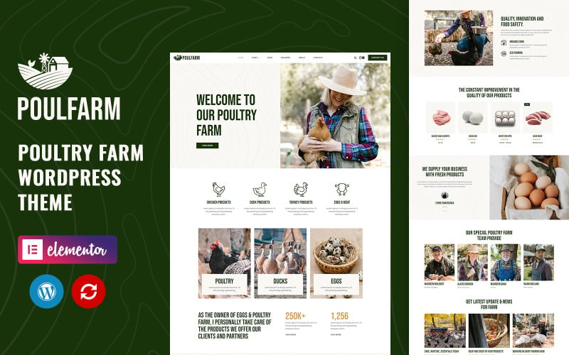 Poulfarm - WordPress主题 para granjas avícolas y agricultura