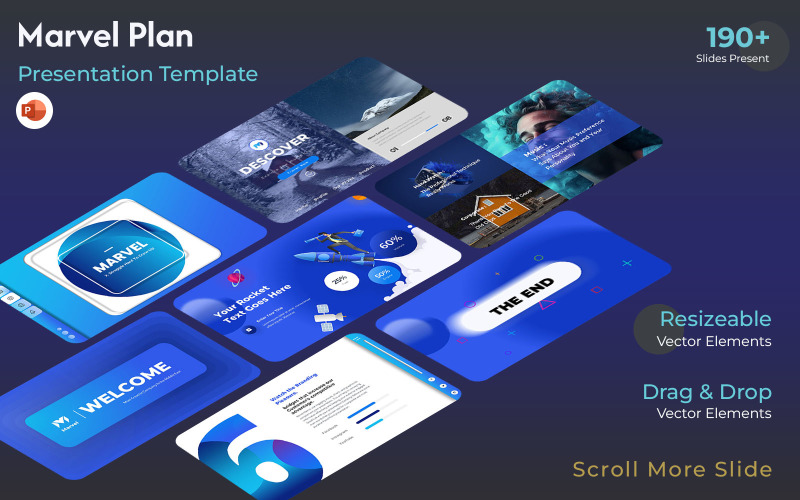 Marvel İş Planı PowerPoint Şablonu