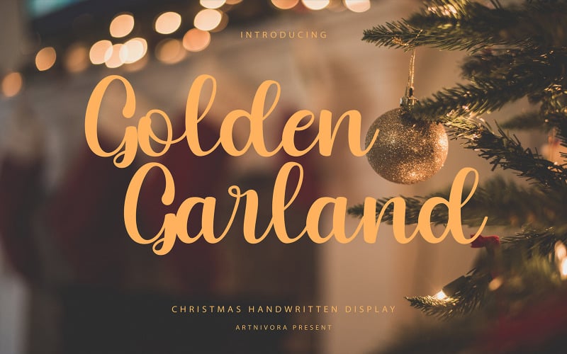 Golden Garland - Handwritten Font