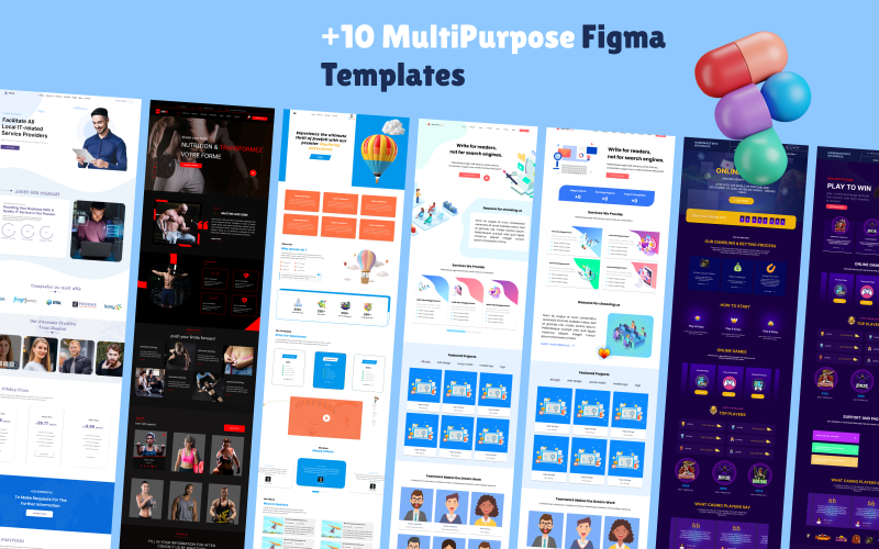 FigmaCraft – Pacchetto di modelli Figma creativi multiuso tutto in uno