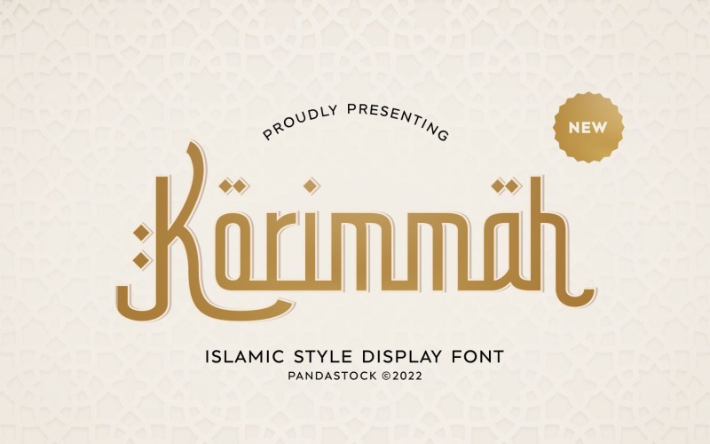 Korimmah lettertype in islamitische stijl
