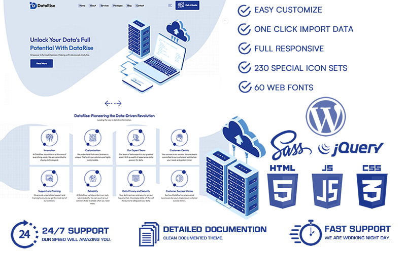 DataRise - SaaS WordPress-tema