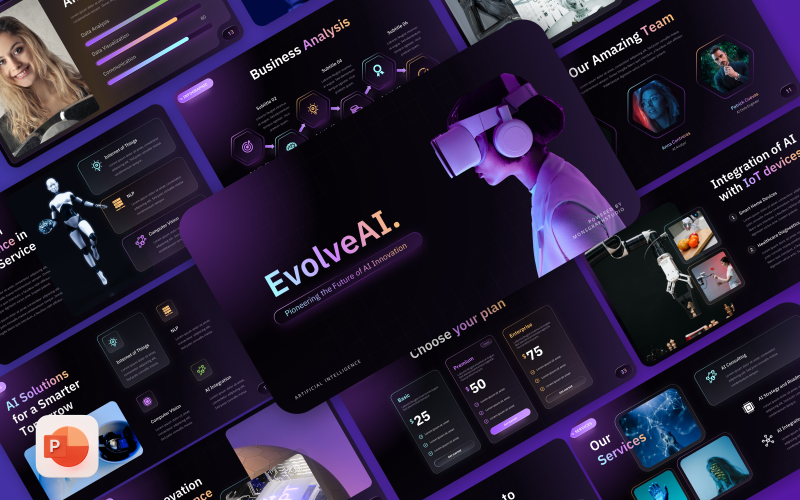 EvolveAI -人工智能AI PowerPoint模板
