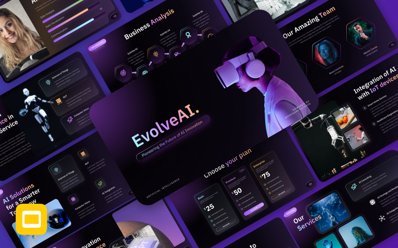 EvolveAI: modello di presentazioni Google per l'intelligenza artificiale