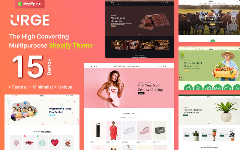 Urge – Víceúčelový systém Shopify Theme OS 2.0 nové generace
