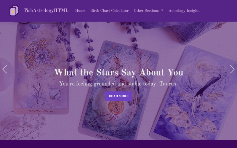 TishAstrologyHTML - 占星学 HTML 模板