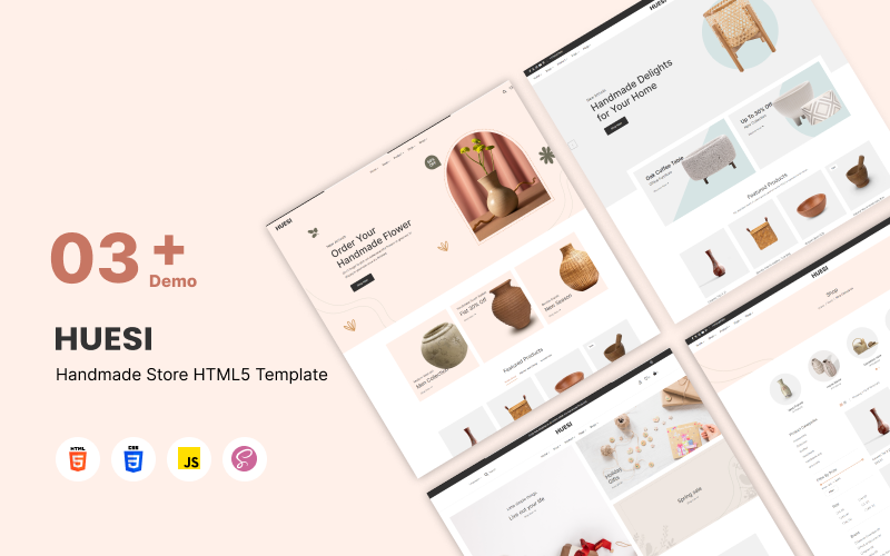 Huesi - 手工商店 HTML5 模板