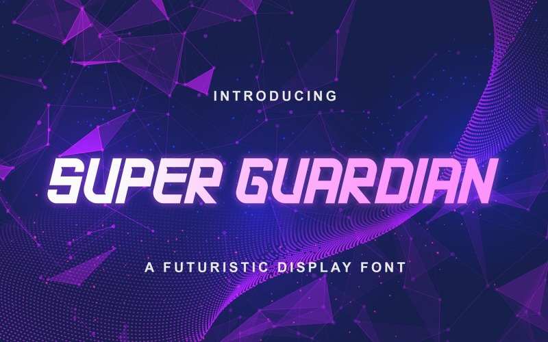 Super Guardian - Futuristische Sans-Schriftart