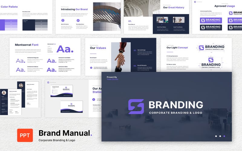 Brand Guideline Powerpoint Templates