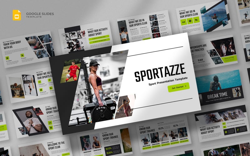 Sportazze - modelo de esportes do Google Slides