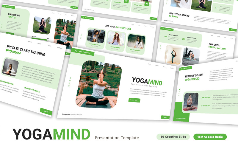 Yogamind - Modello PowerPoint per yoga