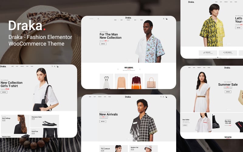 Draka — тема Fashion Elementor WooCommerce