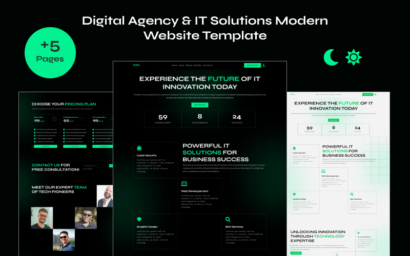 Imal -创意机构-现代商业服务网站模板