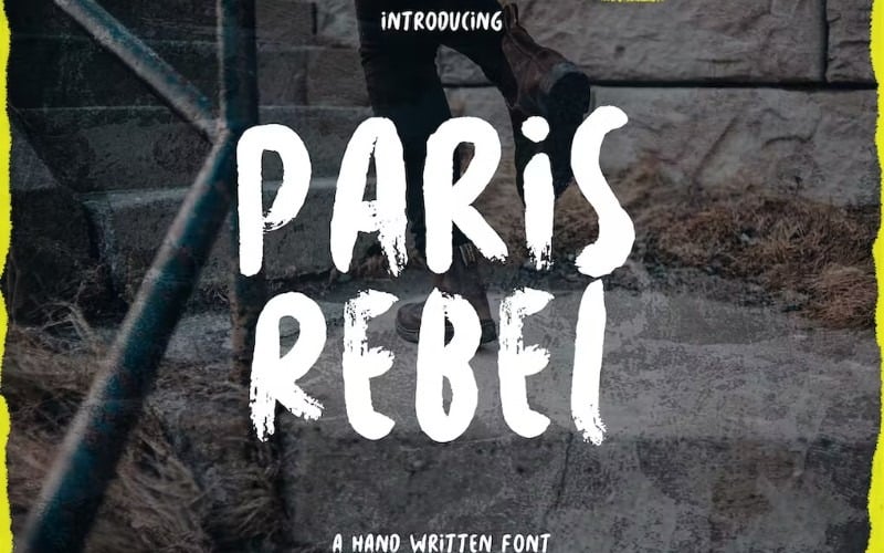 巴黎叛军-粗糙的手写字体