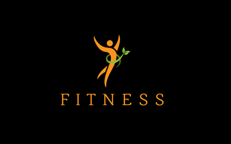 Fitness life coaching logo设计模板