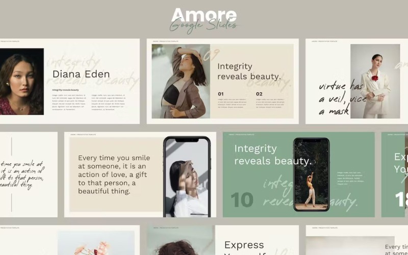 Tema estetico Amore Presentazioni Google