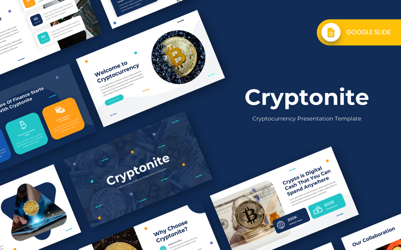 Cryptonite -加密货币谷歌幻灯片模板