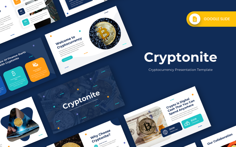 Cryptonite - Modello di presentazione Google di criptovaluta