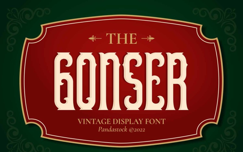Gonser复古字体风格