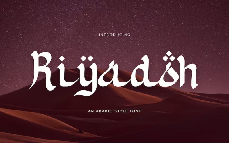 利雅得-阿拉伯风格字体