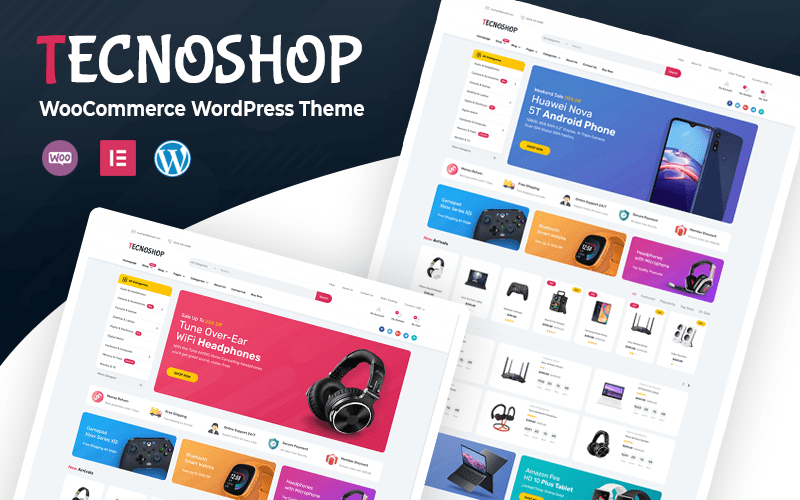 Tecnoshop – motyw WordPress dla elektroniki WooCommerce
