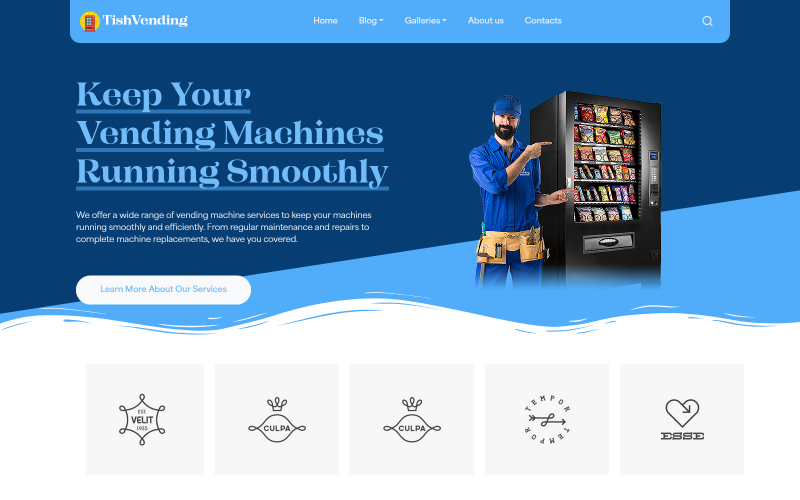 TishVending - Tema WordPress per servizi di vendita