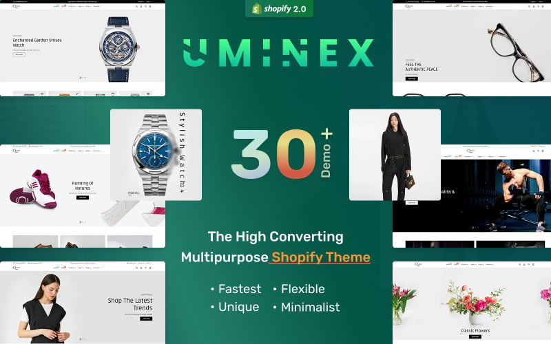 Uminex -多用途Shopify主题OS 2.0 der nächsten Generation