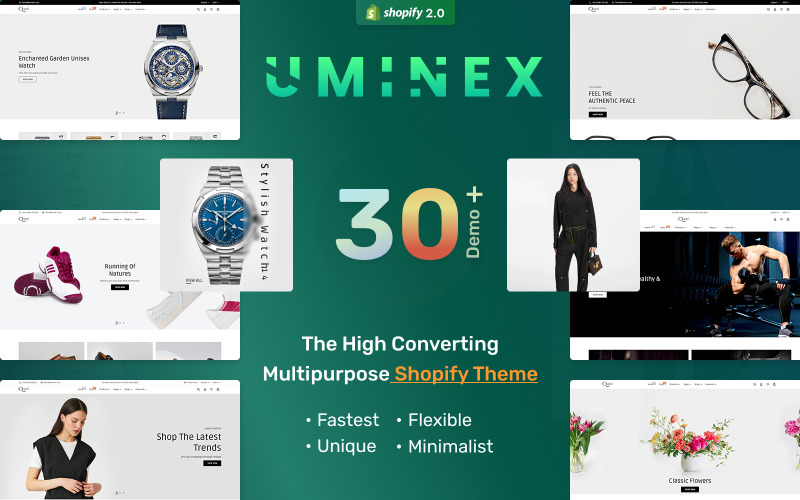 Uminex -新一代Shopify Theme多功能操作系统.0