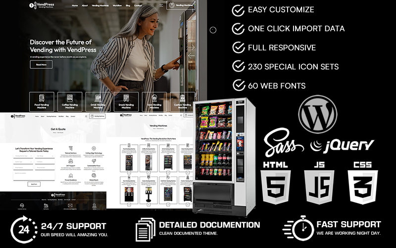 VendPress - Varuautomater WordPress-tema