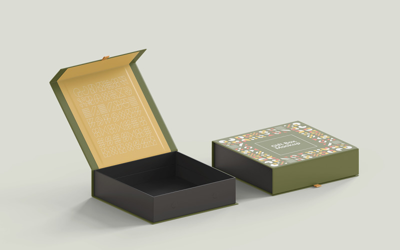 礼品盒模型PSD模型卷01