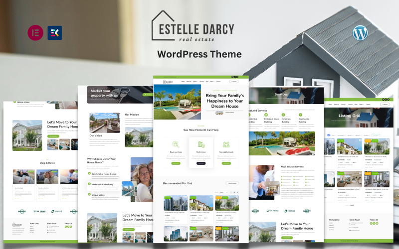 Estelle Darcy - Real Estate & Agent WordPress-tema