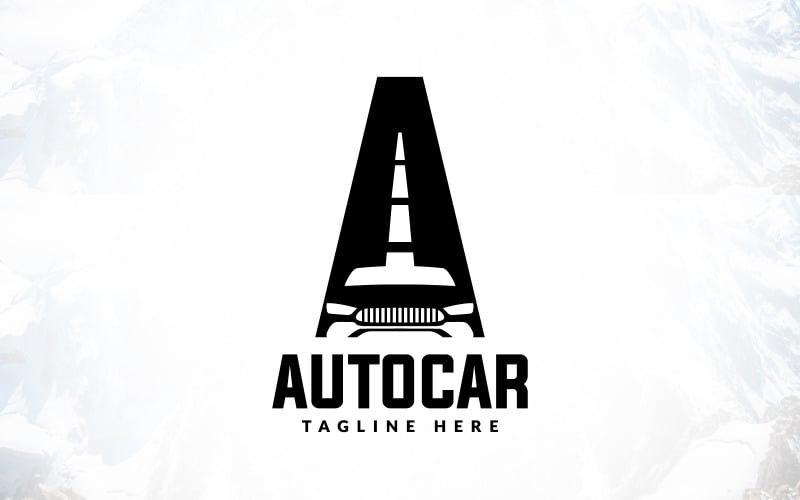 Projekt logo samochodu marki samochodowej z literą A