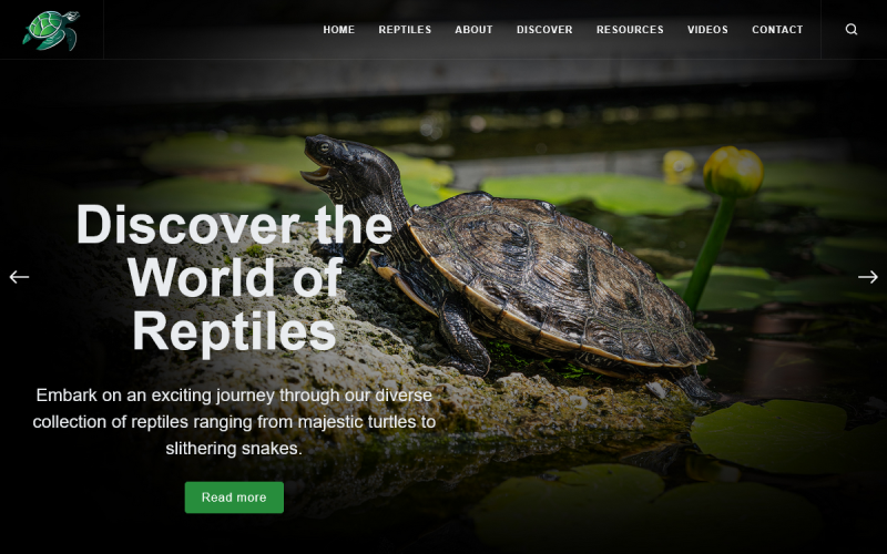 TishReptileHTML – Reptilien-HTML-Vorlage