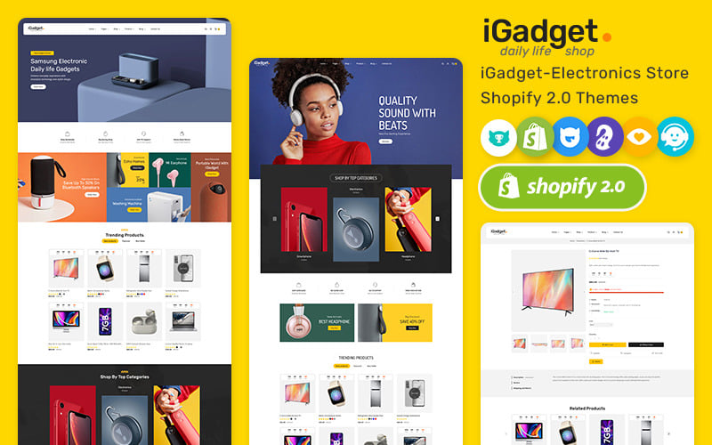 iGadget -最小的购物主题的电子设备 & Speakers