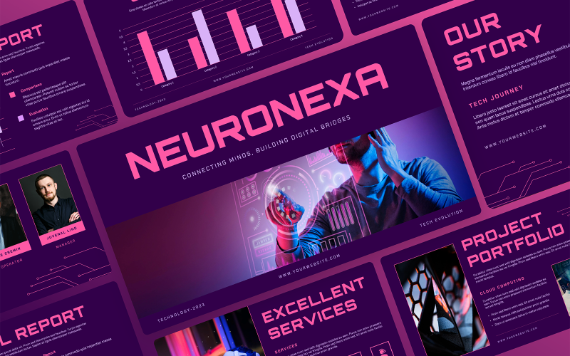 Neuronexa人工智能演示设计模板