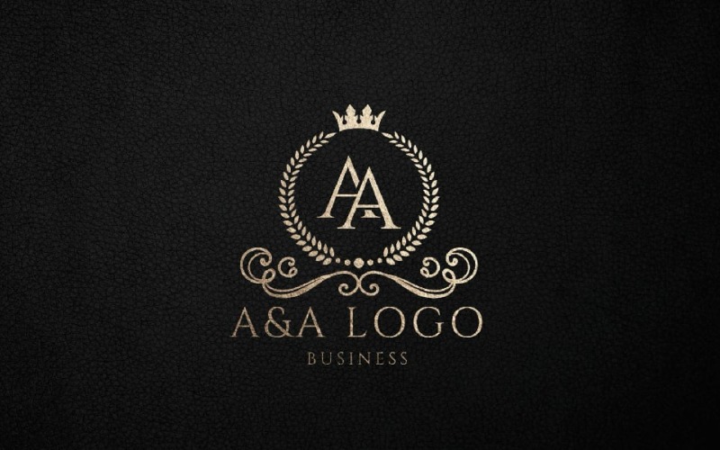 Letra A e um logotipo de luxo