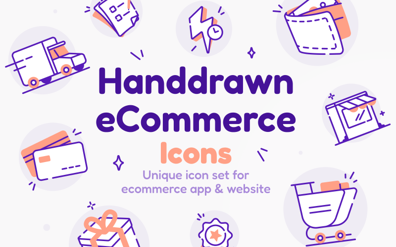 Shoply - E-commerce pictogram illustratie Set