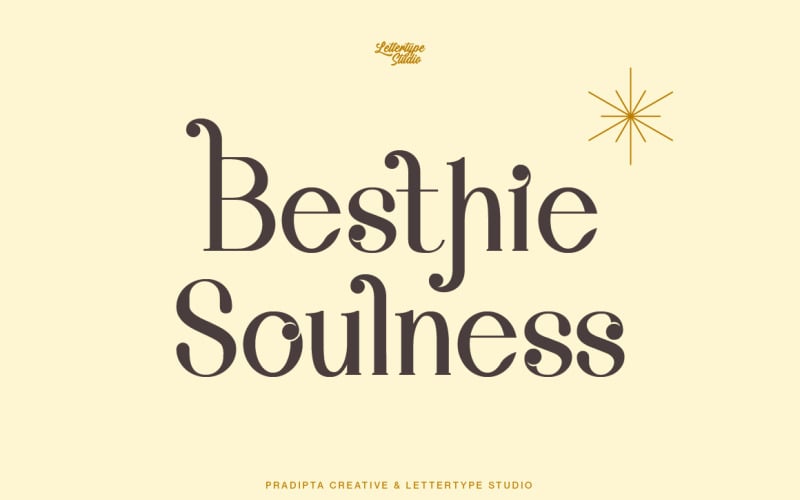 Besthie Soulness, una fuente Serif de lujo
