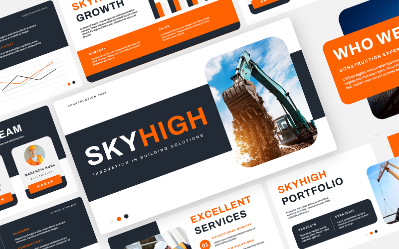 Skyhigh – Строительство Шаблоны презентаций PowerPoint
