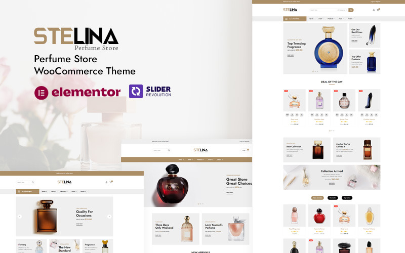 Stelina - Tema WooCommerce del negozio di profumi